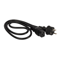 Шнур питания C19-Schuko прямая, 3х1.5, 220В, 16А, черный, 1 метр | код LAN-PP19/SH-1.0-BK | LANMASTER