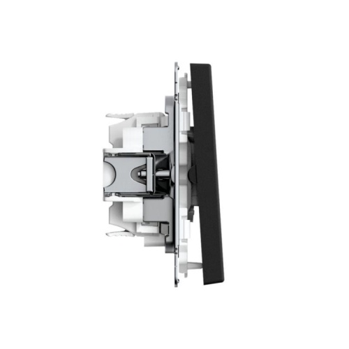 ARTGALLERY 2-клавишный ВЫКЛЮЧАТЕЛЬ КНОПОЧНЫЙ, 10АХ, механизм, быстрозажимные клеммы, КАРБОН | код GAL001017S | Systeme Electric фото 8