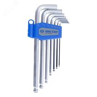 Набор Г-образных шестигранников 3/32'-3/8', с шаровым окончанием, 7 предметов | код 20107SR | King Tony