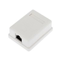 Розетка компьютерная внешняя, 1-порт RJ-45 (8P8C), FTP экранированная, категория 6, REXANT | код 03-0142 | REXANT