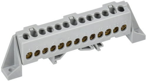 TEKFOR Шина L фаза в комб. изол. Стойка 6х9-13-Ср IEK | код TF-NN10-13-DP-K03 | IEK