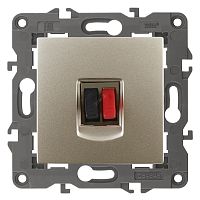 Розетка аудио, Эра Elegance, шампань, 14-3111-04 | код Б0034323 | ЭРА