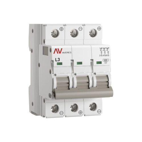 Выключатель автоматический AV-6 DC 3P 3A (L) 6kA EKF AVERES | код mcb6-DC-3-03L-av | EKF Выключатель автоматический AV-6 DC 3P 3A (L) 6kA EKF AVERES | код mcb6-DC-3-03L-av | EKF