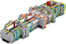 Клемма винтовая проходная, 35 мм?, серая MTU-35 | код 136865 | MEYERTEC