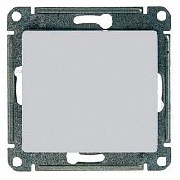 Выключатель 1-клавишный кнопочный GLOSSA, скрытый монтаж, перламутр | код. GSL000615 | Schneider Electric