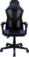 Кресло игровое Оклик -121G черный/синий сиденье черный/синий искусст.кожа/сетка с подголов. крестов. пластик черный | код 1987637 | Oklick
