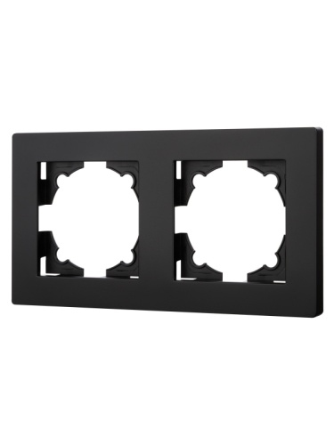 Рамка 2-х постовая черная Сенеж TDM | код SQ1816-0330 | TDM