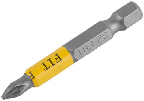 Биты кованые сталь S2 односторонние 50 мм PH1 Профи 2 шт блистер | код 57504 | FIT фото 2