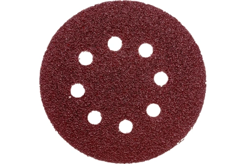 Круги абразивные шлифовальные перфорированные на ворсовой основе под ''липучку'' (Р24, 125 мм, 5шт), Profi | код 85-615 | CUTOP