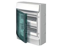 Бокс навесного монтажа Mistral65 прозрачная дверь IP65: 2 ряда, 24 модуля, 435 х 320 х 155 (ВхШхГ) | код. 1SLM006502A1204 | ABB