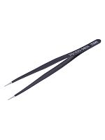 Пинцет прецизионный прямой 140 мм, острое жало, нерж., антистатич. покр., блистер, Рубин TDM | код SQ1025-0805 | TDM