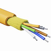 Кабель волоконно-оптический, распределительный, арамидные упрочняющие нити, для внутренней прокладки, нг(A)-HFLTx, 6 ОВ, категория O | код RNDT2C6OR03 | DKC