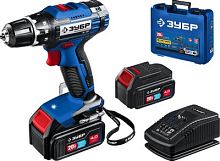 Дрель-шуруповерт Зубр DL-201-42 аккум. патрон:быстрозажимной (кейс в комплекте) | код 1727004 | ЗУБР