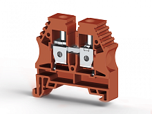 304 158, Клеммник на DIN-рейку 10мм.кв. (коричневый), AVK10 (RP) | код 0.0.0.3.04158RP | KLEMSAN