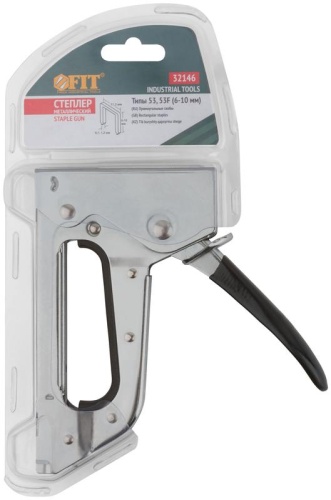 Степлер для узких скоб "тип 53"/"тип 53F" 6-10мм рессорныймеханизм металлический корпус FIT 32146 фото 3