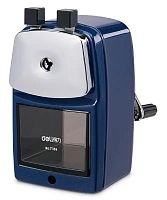 Точилка для карандашей механическая Deli 71156BLUE 1 отверстие металл синий | код 1211432 | DELI