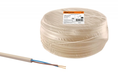 Провод ПВС 2х0.75 ГОСТ (бухта 100м) бежевый ЭКО | код SQ0119-0065 | РЭМЗ ТМ Провод ПВС 2х0.75 ГОСТ (бухта 100м) бежевый ЭКО | код SQ0119-0065 | РЭМЗ ТМ