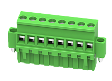 MC-RE5.08V06C-K Разъём гнездовой MC, шаг 5.08мм,6 конт. с винт.,зел., шт | код MC-RE5.08V06C-K | SUPU