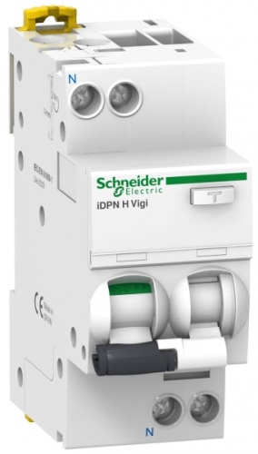 Выключатель автоматический дифференциальный iDPN H VIGI 1п+N 6А B 30мА тип A | код. A9D07606 | Schneider Electric 