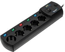 Сетевой фильтр Most EHV 5м (5 розеток) черный (коробка) | код 760125 | MOST