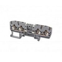 326 210, Клеммник пружинный 4-х выводной, с диодом, 2,5 мм.кв., (бежевый), YBK 2,5CD | код 0.0.0.3.26210 | KLEMSAN