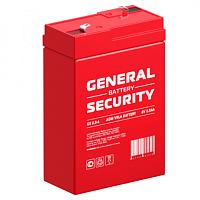 GS2.8-6 Аккумуляторная батарея систем охраны и пожарной безопасности, напряжение: 6В, ёмкость: 2,8Ач, клеммы типа: F1, Размеры ДШВ: 67х34х103мм, вес: 0,53кг. Срок службы: до 5 лет. | код GS2.8-6 | GENERAL SECURITY