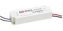 Источник питания AC-DC, 20Вт, IP67, вход 90…264В AC, выход 15В/1,33A, изоляция 3000В AC, в кожухе 118х35х26мм, -30…+70С | код LPV-20-15 | MeanWell