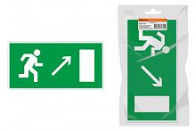 Знак Направление к эвакуационному выходу направо вверх 350х124мм для ССА инд. упаковка TDM | код SQ0817-1004 | TDM
