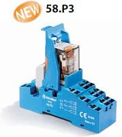 Интерфейсный модуль (сборка 55.33.8.230.0010 + 99.02.0.230.98 + 94.P3SMA), электромеханическое реле, 3CO 10A, контакты AgNi, питание 230В AC, категория защиты IP20, безвинтовые клеммы Push-in, металлическая клипса, LED + варистор | код 58P382300060S