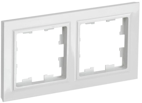 BRITE Рамка 2-местная РУ-2-БрБ белый | код BR-M22-K01 | IEK