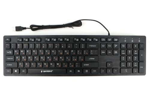 Клавиатура Gembird KB-8360U, 2 встр. USB-порта, островные клав,, 104 кл., USB | код KB-8360U | Gembird