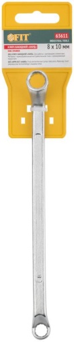 Ключ накидной ''Хард'', хромированное покрытие 8х10 мм | код 63611 | FIT фото 3