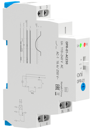 Фотореле OPR-01 1 конт. 230В АС с вынос.дат. ONI | код OPR-01-AC230 | ONI Фотореле OPR-01 1 конт. 230В АС с вынос.дат. ONI | код OPR-01-AC230 | ONI