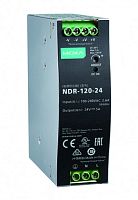 Блок питания NDR-120-24 MOXA 120W Din-Rail 24 VDC Power Supply, 90-264VAC/127-370VDC, 5A | код 00-06131702 | MOXA