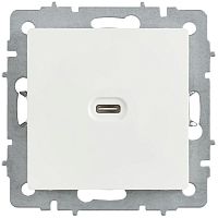 Розетка СП BRITE РЮ12-1-БрБ USB C 65Вт высокоскор. заряд. бел. IEK BR-U13-065-K01