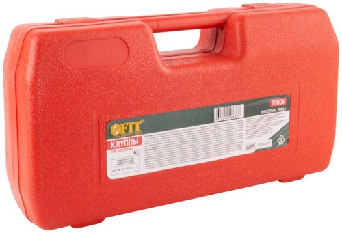 Клуппы трубные, набор 6 шт (1/4''-3/8''-1/2''-3/4''-1''-1.1/4'') | код 70006 | FIT фото 3