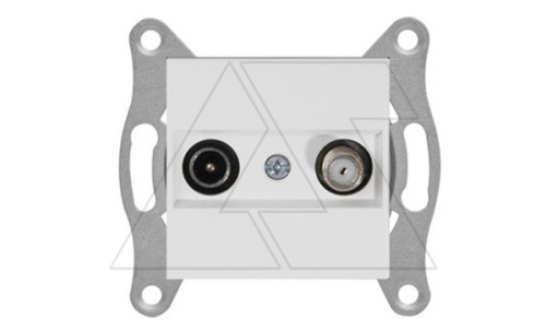 Rita - Розетка TV-SAT, оконечная, белая | код 2200-157-0201 | Mutlusan Rita - Розетка TV-SAT, оконечная, белая | код 2200-157-0201 | Mutlusan