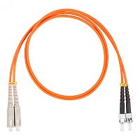 Шнур оптический коммутационный (патч-корд), SC-ST, дуплекс (duplex) OM2, нг(А)-HF, оранжевый, 15 м | код DR-221358 | Datarex