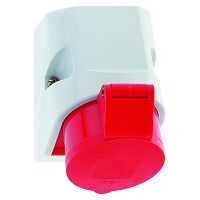 Розетка настенная 16A, 4р(3P+PE), 6h, 400V, IP44 100х75 180 гр QC Bals 11907 | код 11907 | Bals