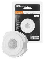 Выключатель с датчиком движения 16А 250В белый, Байкал TDM | код SQ1819-0046 | TDM