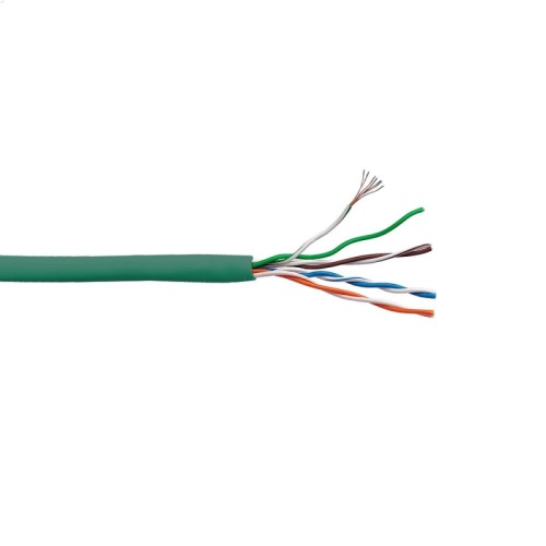 Кабель LANMASTER патч-кордовый UTP, 4x2, кат 5E, 350Mhz, LSZH, зеленый, 305 м | код LAN-5EUTP-PT-LSZH-GN | LANMASTER