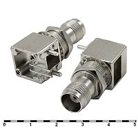 Разъём высокочастотный RUICHI TNC-JR1, гнездо на плату, прямой угол | код 80437 | Ruichi
