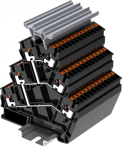 TPTS2.5-2T-PV Клемма серии ТР, сеч. 2.5мм, трехуровневая, с верт. перемычкой, шт | код TPTS2.5-2T-PV | SUPU TPTS2.5-2T-PV Клемма серии ТР, сеч. 2.5мм, трехуровневая, с верт. перемычкой, шт | код TPTS2.5-2T-PV | SUPU
