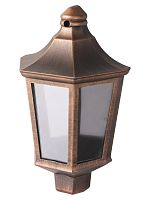 Светильник садово-парковый НБУ 06-60-003 настенный, пластик, расс. поликарбонат, медь TDM | код SQ0330-1405 | TDM