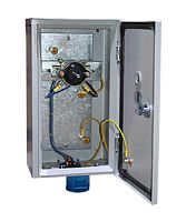 Ящик с пакетным выключателем и разъёмом ЯВШ 3х63 У2, 3 полюса, 63А, IP54 (ЭТ) | код ET053375 | Электротехник