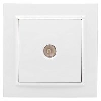 Розетка TV МИНСК, одиночная, белый | код. ERA00-027-10 | EKF