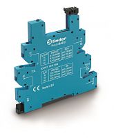 Розетка MasterBASIC с винтовыми клеммами (с зажимной клетью) для реле 34 серии, питание 230В АС, в комплекте пластиковая клипса, опции: LED | код 93618230 | FINDER