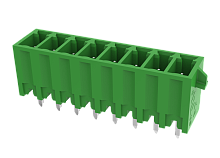 MC-PA3.5V07-D-0002 Разъём штекерный MC, вертик.,прям. конт.,шаг 3.5мм,7 конт., фланц.,зел., шт | код MC-PA3.5V07-D-0002 | SUPU