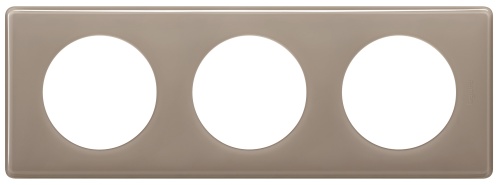 Celiane. Рамка 3-постовая. Цвет "Кофейный глянец" | код 066613 | Legrand