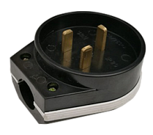 Разъем печной РШ/ВШ карболитовый 32А 250В черный 9114 IN HOME | код 4690612010199 | IN HOME